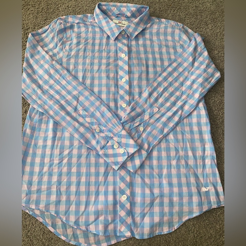 Vineyard Vines Blyden Relaxed Fit 100% Cotton Shirt Size 6